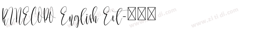 RINECOPO English Ext字体转换